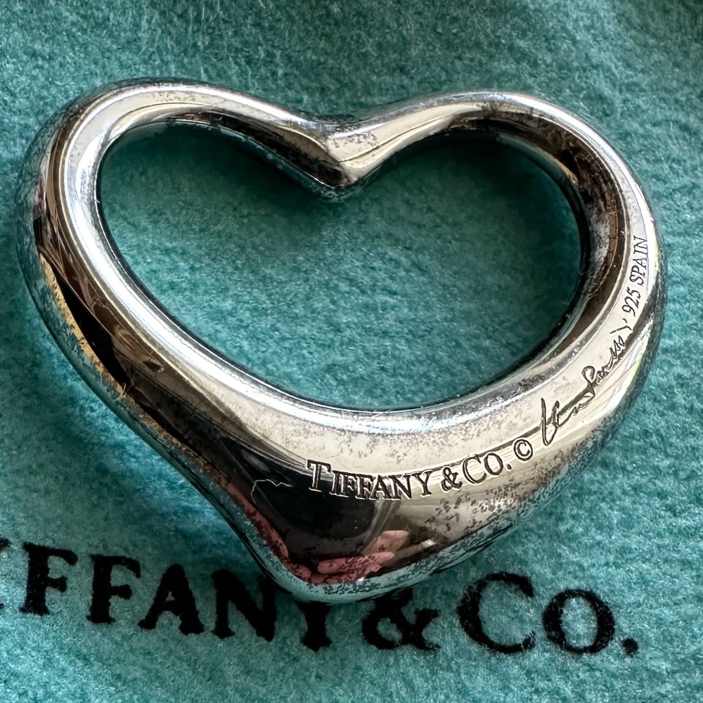 Tiffany & Co Elsa Peretti Open Heart Pendant 27mm - Picture 8 of 13